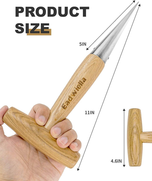 Dibber Garden Tool Seed Planter Tool T-Handle for Making Holes Planting Small Seedling Modules and Bulbs Sowing Bigger Seeds Smaller Bulb Transpla...
