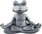 Zen yoga frog meditation frog miniature statue slimming frog fitness frog garden statue frog decoration for lawn & garden decoration (premium gray...