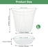 Plant Pots 7 inch Set of 3, Clear Plastic Nursery Pots with Drainage Holes and Saucers, Seedling Pots Seed Starter Pots Planter Pots for Indoor Ou...