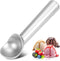 Ice Cream Scoop,7 inches Nonstick Anti-Freeze One Piece Aluminum Scooper Spoon, Heavy Duty Durable Design, Easy Clean, for Gelato, Cookie Dough, S...