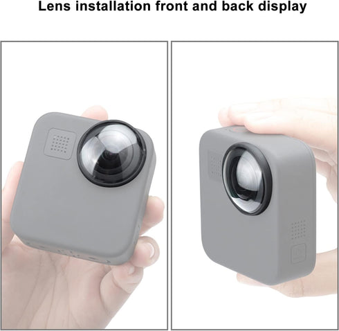 ?2 Pcs? FitStill Lens Cover for Go Pro MAX Action Camera Lens Protector Kit, Sticky Lens Guards Protection for Camera, Go Pro MAX Waterproof Trans...