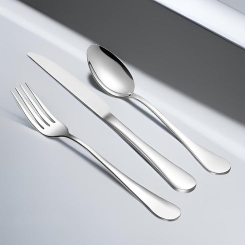 Dinner Forks, Set of 6 Top Food Grade Stainless Steel Silverware Forks, Flatware Set,8 Inches, Mirror Finish & Dishwasher Safe, New Apartment Esse...