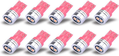 iBrightstar Extremely Bright 3030 Chipsets 168 175 194 2825 W5W T10 Wedge LED Bulbs for License Plate Interior Map Dome Trunk Lights, Purple...