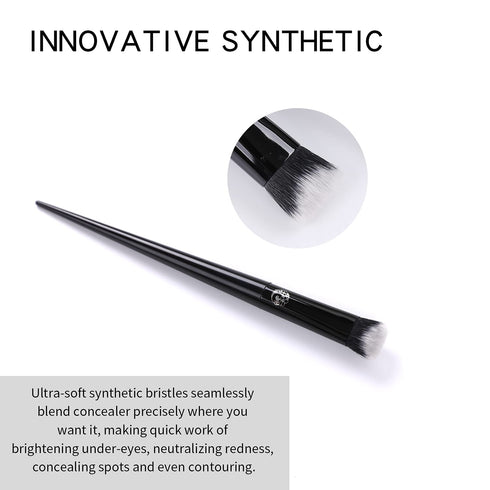 ENERGY Precision Concealer Brush Under Eye Nose Contour Foundation Brush for Liquid Cream Foundation Powder Eyebrow Concealer Blending Baking Buff...