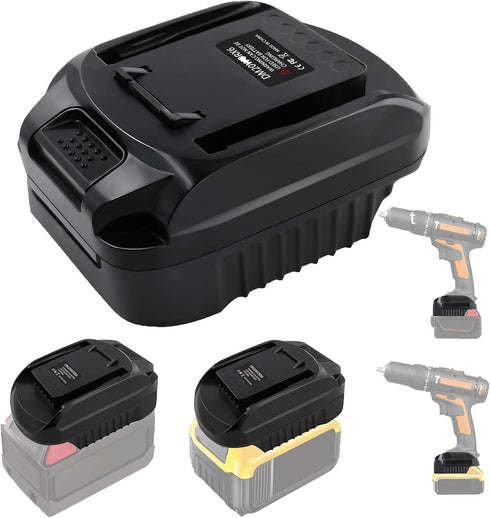 Battery Adapter for Dewalt 18V/20V Li-ion Battery&for Milwaukee M18 18V Li-ion Battery Convert for Worx 20V 6PIN WA3520 WA3525 WA3575 WA3578 Cordl...