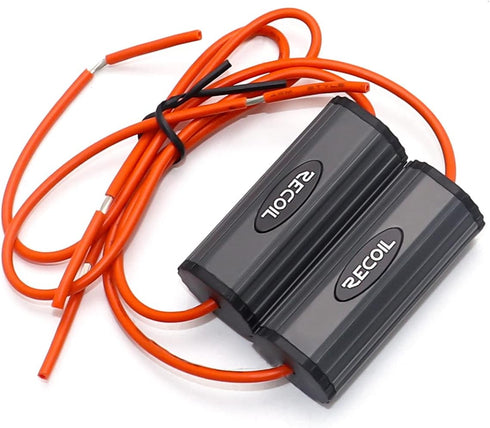 RECOIL BB-4 Bass Blocks Designed to Protect Car Audio 4 Inch Speakers, Eliminate Frequencies 0-1.2kHz at 4 Ohms, Pair...