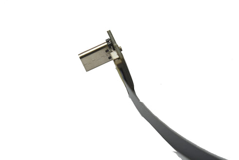 Slim Flat USB C 90 Degree Angled FPV Flat Slim Thin Ribbon FPC Cable USB Type-C 90 Degree to Standard USB A for sync and Charging Black (20CM)...