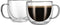 CNGLASS Double Wall Glass Cappuccino Mugs 8.1oz,Clear Insulated Glass Coffee Mug with Handle for Espresso,Latte,Tea,Set of 2...
