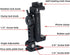 Metal Phone Tripod Mount w Rotatable Cold Shoe for Micphone Easy Use,Compatible with iPhone Tripod Adapter, Cell Phone Mount Holder,Hot Video Crea...