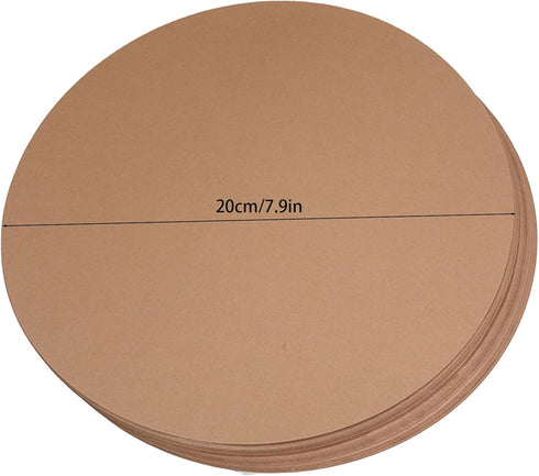 50Pcs Round Craft Paper 7.9 in (20 cm), Thick Painting Drawing Paper, Blank Cardboard Cardstock, Paper Cutouts Circle for DIY Party Decoration Art...