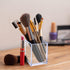 Acrylic Pen Holder, 3 Pcs Clear Pencil Holders for Desk, Makeup Brush Holder Cup Organizer, Stationery Storage Desktop Accessories for Office Scho...