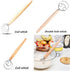 Danish Dough Whisk Sourdough Bread Dough Mixer 3 Pack Stainless Steel Dough Hook Dutch Whisk Hand Wooden Handle Kitchen Whisking Mixing Tool Bread...