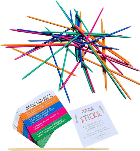 Open Spaces, LLC Totika Early Childhood Social Emotional Card Deck and Totika Pickup Sticks...