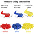180Pcs Quick Splice Wire Connectors, Solderless Snap Wire Connector, Electrical Wire Splice Connector, Insulated Wire Crimp Connectors Terminal Jo...