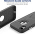 for iPhone XR Case 6.1 inch, 14ft Drop Tested, Shockproof Protection Dual Layer Case for iPhone XR, Black...