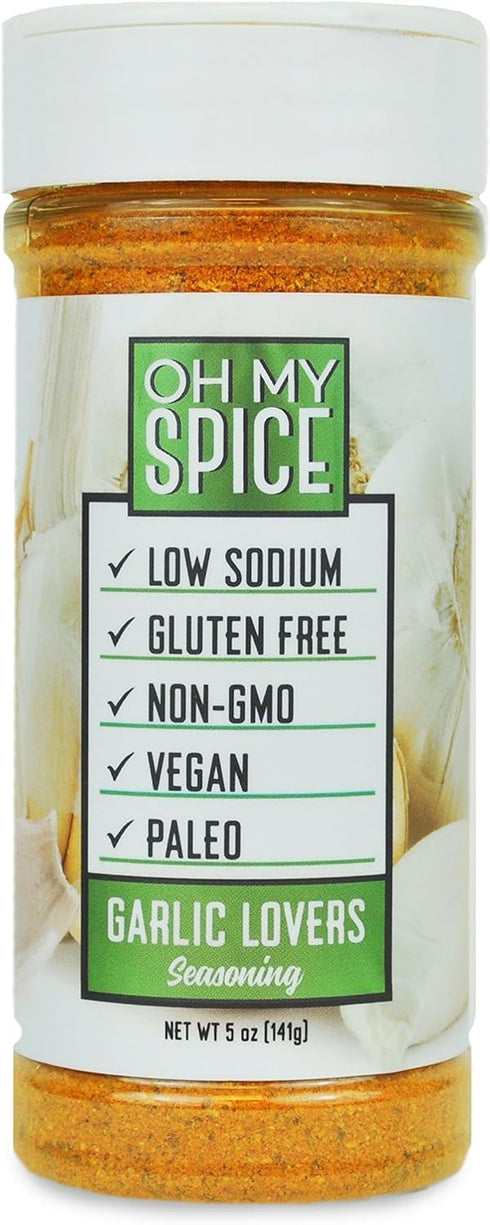 Taco Seasoning Mix Garlic Powder - Gluten Free & Low Sodium Mexican Seasoning Blend for Taco Tuesday Night. Garlic and Herb Seasonings for Fajita ...