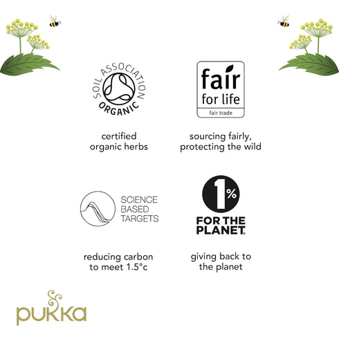 Pukka Herbs Organic Lemon, Ginger & Manuka Honey Herbal Tea, Immune Boosting Organic Tea Infusion Selection, With Turmeric, Ideal For Daily Suppor...