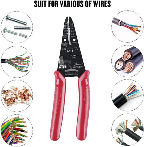 JRready Wire Accessory Tool Electronic System Connector Application Tool (Multi Function Precise stripper Tool)...