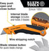 Klein Tools 44133 Heavy Duty Utility Knife, Retractable, Adjustable, with Wire Stripper, Klein-Kurve Handle...