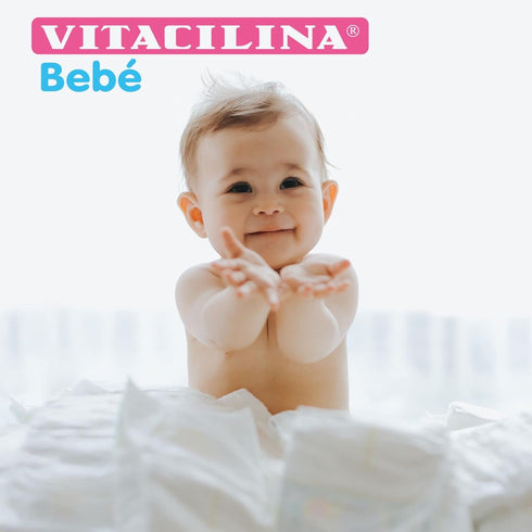 Vitacilina Bebe, Diaper Rash Ointment, Skin Protectant with Vitamins and Wetting oils, Protects Baby's Skin, 2-Pack of 1.76 Oz, 2 Boxes...