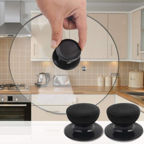 uxcell Universal Lid Knobs Pan Pots Cover Grip Lids Replacement Heat Resistant Plastic Knob Handle for Kitchen Cookware Replacement...