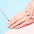 2 Pcs Nail Art Clean Up Brushes, Abeillo Round & Angled Nail Polish Brush for Cleaning Fingernails, Nail Painting Brushes for Nail Art Design & Po...