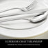Dinner Forks, Set of 6 Top Food Grade Stainless Steel Silverware Forks, Flatware Set,8 Inches, Mirror Finish & Dishwasher Safe, New Apartment Esse...