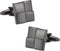 Gunmetal Tone Square Cufflinks with Presentation Box...