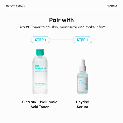 Frankly Heyday Serum - Deep Moisture & Radiance Boost with 1.125% Panthenol & Hyaluronic Acid | Vegan, Dermatologically-Tested | Anti-Aging & Firm...