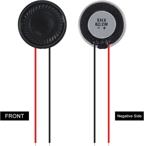 6Pcs 8 Ohm 2W Speaker 8ohm Round 28mm Loud Speakers Compatible with Small Loudspeaker Audio MP3 MP4 Player Speaker...