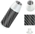 3.5 Inch/9cm Silver Carbon Fiber Shift Knob Aluminum Alloy Weighted Shift Knob Automatic Shift Knob with 8/10/12mm Adapter fit for Manual and Butt...