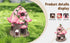 Fairy House Figurine Solar Garden Decor Light,Pink House Courtyard Lawn Decoration Statue for Patio, Balcony, Yard Ornamentunique Garden Decor Gif...
