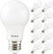 Sunco Lighting - 10 Pack 3W=40W A19 LED Light Bulbs CRI91 4000K Cool White, 250 Lumens, E26 Medium Base, Indoor Outdoor, Super Bright, Instant On,...