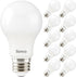 Sunco Lighting - 10 Pack 3W=40W A19 LED Light Bulbs CRI91 2700K White, 250 Lumens, E26 Medium Base, Indoor/Outdoor, Super Bright, Instant On, Fros...