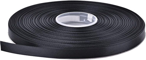 Ribest 3/8 inch 50 Yards Solid Double Face Satin Ribbon Per Roll for DIY Hair Accessories Scrapbooking Gift Packaging Party Decoration Wedding Flo...