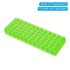 PATIKIL 60 Wells Tube Rack, 1 Pcs Vial Rack Double Panel Centrifuge Tube Holder for Microcentrifuge Tubes 0.2/0.5/1.5/2ml, Light Green...