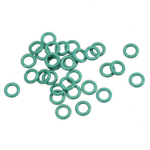 uxcell Fluorine Rubber O-Rings, 5mm OD 3mm ID 1mm Width FKM Seal Gasket for Machinery Plumbing, Green, Pack of 30...