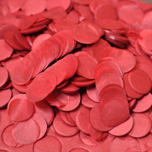 Red Tissue Confetti 1inch Circle Confetti 5000pcs for Filled Balloon or Table Party Decoration...