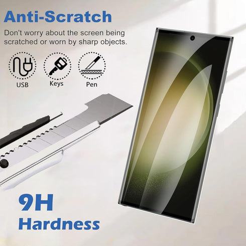 ?3-PACK? Designed for Samsung Galaxy S23 Ultra Screen Protector Case Friendly, 3D Curved,Screen Protector Galaxy S23 Ultra Tempered Glass cell Pho...