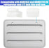 10 Pack RV Refrigerator Clips Compatible with Norcold 617772 Replacement Vent Door Latch, 1/2 Inch Thin Wall Plastic RV Camper Refrigerator Vent C...
