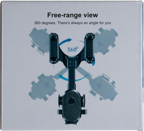 Seltureone Rear View Mirror Phone Holder, 360° Rotatable and Retractable Car Phone Holder Universal Rearview Car Phone Mount for All Mobile Phones...