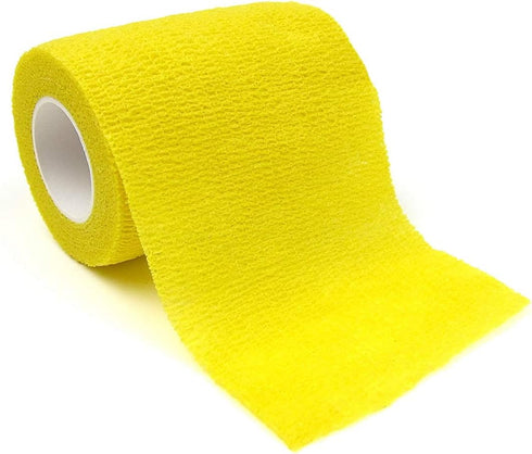 6 Pack 3” x 5 Yards Self Adhesive Elastic Bandage Wrap Stretch Self-Adherent Tape for First Aid,Sports, Wrist, Ankle (6 Colors)...