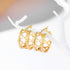 Mevecco Gold Chunky Hollow Huggie Hoop Earring 18K Gold Plated Dainty Thick Cute Hoop Earrings for Women Cubic Personalized Inlay Sleeper Handmade...