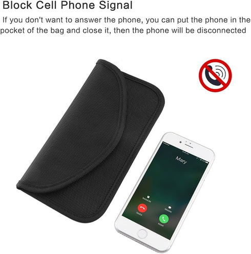 ONEVER Signal Blocking Bag, GPS RFID Faraday Bags for Phones Faraday Bag Pouch Shield Cage Wallet Phone Case for Cell Phone Privacy Protection Car...