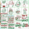 16 Pcs Christmas Stencils Reusable Christmas Stencil Templates Christmas Holiday Wood, Wall, Fabric,Chalkboard, Sign, DIY Art Projects Decoration...