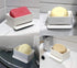 Soap Mate Slanted soap Dish with self-draining & Drying Fast Natural soap Saver for Bathroom, Shower tub & Kitchen Sink Household (Cool White)...