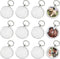 25PCS Clear Acrylic Photo Keychains - Round Blank Insert Photo Picture Frame Split Ring Keychain Snap In - Wallet Friendly Key Ring for Women & Me...