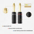 Banana Plugs 6 Pairs / 12 pcs, Dual Closed Screw 24K Gold Plated Banana Connectors for Speaker Wire, Wall Plate, Home Theater, Audio/Video Receive...