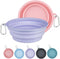 Kytely Collapsible Dog Bowls X-Large (1500ml), 2 Pack Foldable Dog Travel Bowls, Portable Dog Water Food Bowl with Clasp, Pet Feeding Cup Dish for...
