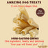 Amazing Dog Treats - Large Collagen Stick - (12 Inch - 4 Count) - Collagen Beef Cheek Rolls for Dogs - 100% Pure Collagen Sticks for Dogs - No Hid...